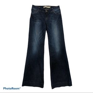 Zara Dark Blue Flare & Wide Leg Jeans